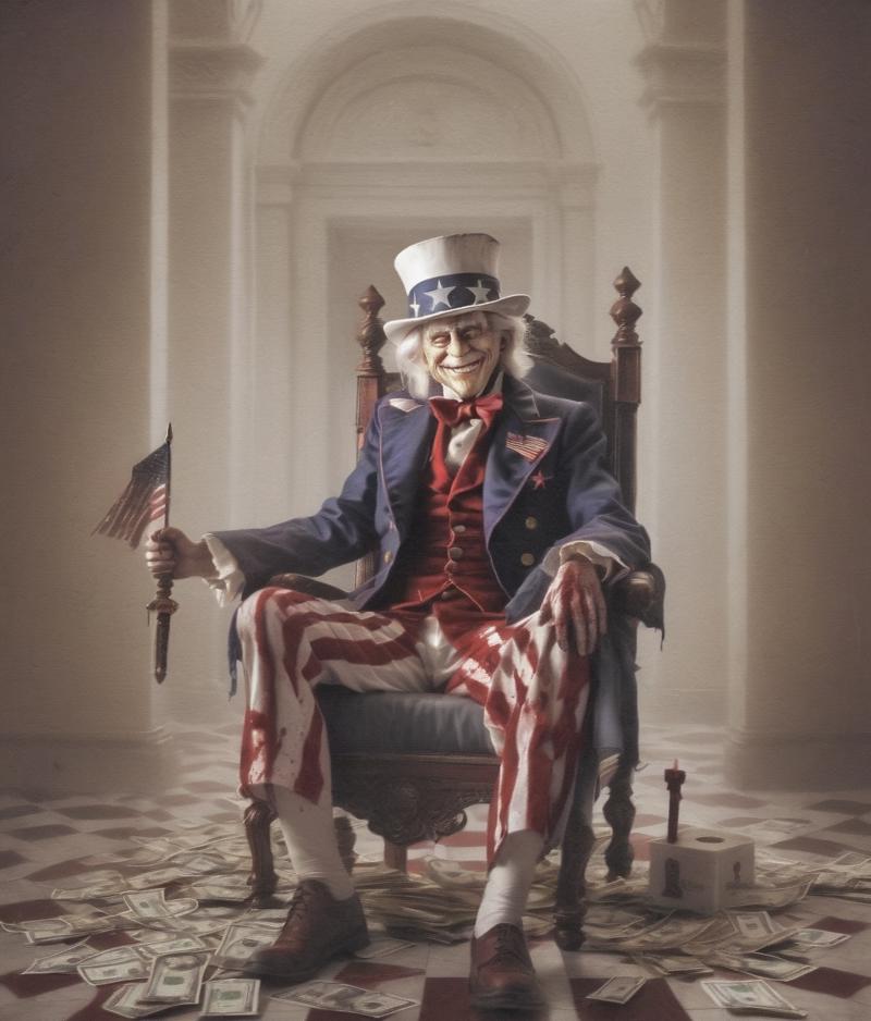 23847-3752013106-leogirl,In the shadows, Uncle Sam sat high on a throne, beaming an evil smile, handing a bloody dagger and a few crumpled dollar.png